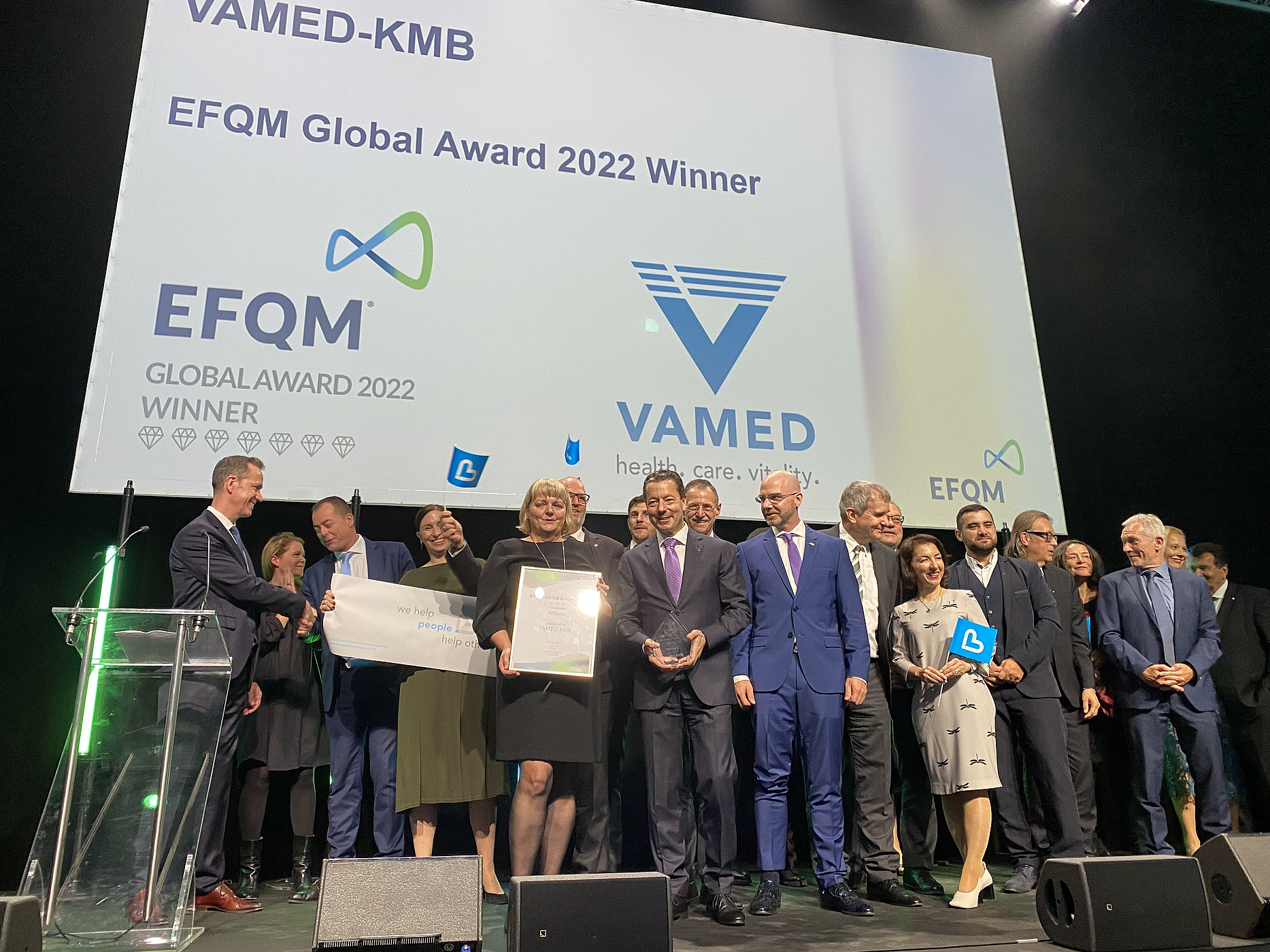 VAMED-KMB erhält EFQM Global Award für Pandemiemanagement im AKH Wien